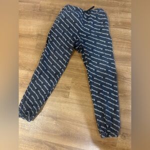 Alexander Wang Black and White Logo Pants